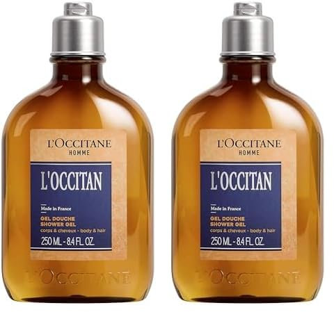 L'OCCITANE - Duschgel Körper und Haar L‘Occitan - 250 ml - In Frankreich hergestellt (Packung mit 2)