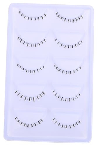 SHERCHPRY 10 Paar Untere Wimpernstreifen Fake Lashes Transparent Hautfreundlich Wiederverwendbar Für Natürliches Make up