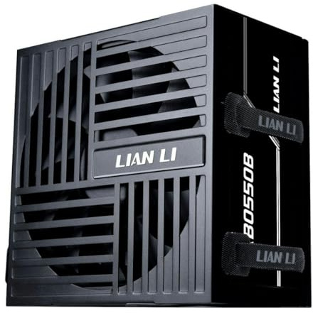 Lian Li RB Series 550W PC Power Supply Unit, 80 PLUS Bronze, Semi-Modular, ATX 3.1, Quiet 135mm HDB Fan, Efficient Power Delivery for Gaming PCs - Black