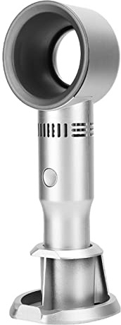 Xiuganpo Ventilador USB de Mano sin Aspas de Color Fresco con Control de 3 Velocidades, Portátil y Seguro para Uso en Verano, Color Rojo Rosa (SILVER)