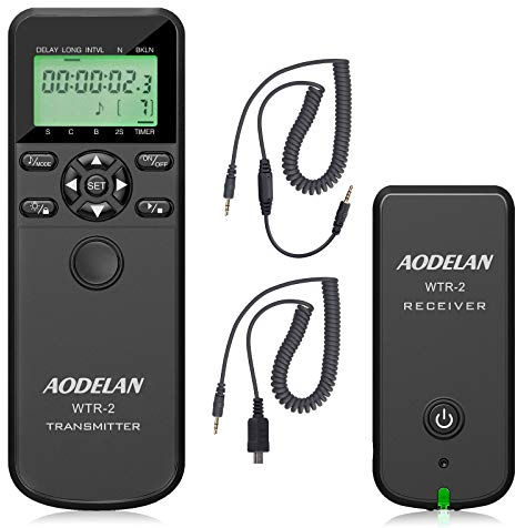 AODELAN Intervallomètre Télécommande sans Fil Déclencheur Minuteur pour Olympus E-M1, E-M5 Mark II, E-M10 Mark II, Panasonic DMC-FZ100, FZ200, FZ1000, FZ2500, Lumix GH5, GX1, GX7, GX8, L1, L10