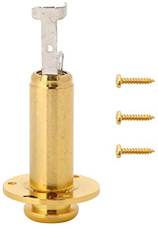 Bnineteenteam Robuster Metallendstift mit 1/4 Zoll Ausgangsbuchse für akustische E-Gitarre