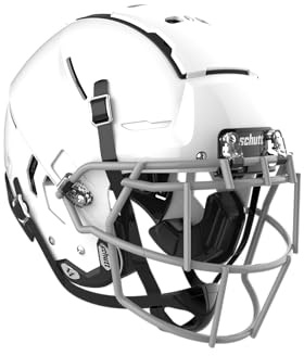Schutt Sports F7 LX1 Youth Football Helmet with Facemask, White, X-Large