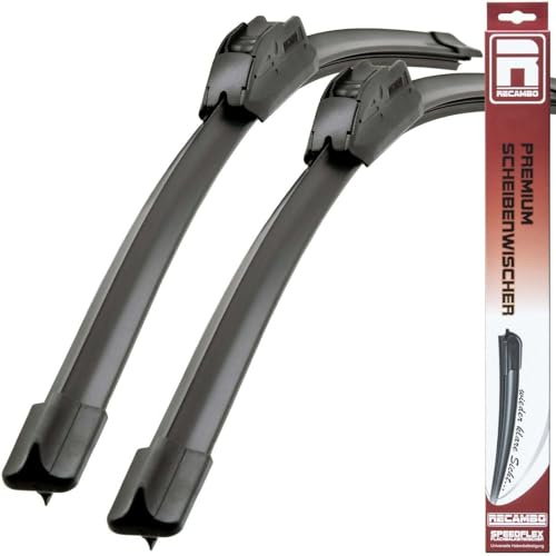 Recambo Lot de 2 balais d'essuie-glace avant compatibles avec Citroën Xsara Coupé | Break | Berline | années de construction 1997-2006 (550 mm / 500 mm)