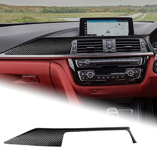 For BMW 3/4 Series F30/F31/F32 Accessory Dashboard Strip Cover Carbon Fiber | KUNGKIC Carbon Fibre Interior Trim Decal Decorative Styling