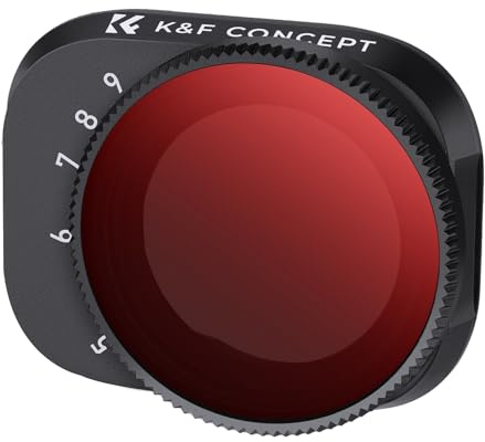 K&F CONCEPT Mini 3,Mini 3 Pro ND Filter, Variabler ND Filter ND32-ND512,5-9 Stop Graufilter kompatibel mit DJI Mini 3 Pro,Mini 3