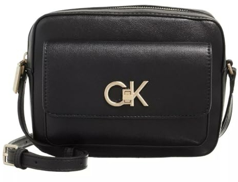 Calvin Klein Damen Re-Lock Kameratasche W/Klappe K60k610762 Crossovers, Einheitsgröße, Black, OS