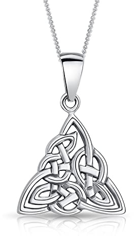 DTPsilver® 925 Sterling Silber Halskette - Kleiner Keltischer Knoten Anhänger - kette Breite: 1,2 mm - Verstellbare Länge: 40 bis 45 cm