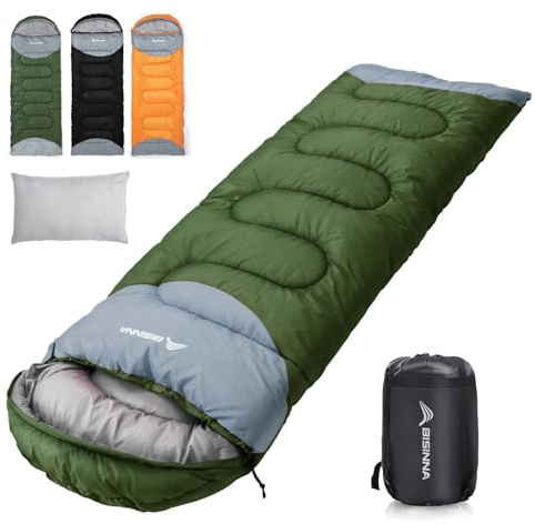 BISINNA 0 Grad Winterschlafsäcke für Erwachsene, Camping, tragbar, wasserdicht, Kompressionssack, Camping, Schlafsäcke, Rucksackreisen, Wandern, 4 Jahreszeiten