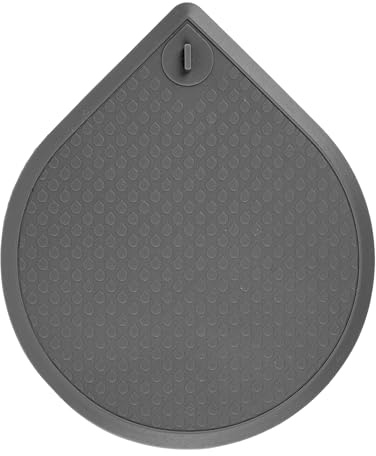 Universalpropp, 1 st, i mörkGrått, av silikon, 17 x 15 cm propp, badkarspropp för avlopp upp till Ø 130 mm, tvättställspropp, avloppspropp för badkar, dusch, tvättställ, handfat