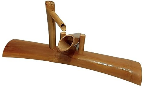 Kit de fontaine en bambou de 50 cm, fontaine d'extérieur en bambou avec pompe solaire, fontaine à eau Zen Feng Shui, fontaines de jardin en bambou naturel résistant aux fissures, pour fontaine d'eau d
