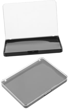 minkissy 2stücke Magnetische Make-up-palette Mit Klarem Deckel Leere Lidschatten-organizer Für Kosmetik Und Makeup-mischung Für Lidschatten