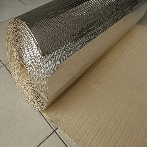 Isolierfolie Dämmfolie Heizkörper-Isolierfolie, selbstklebend, Wärmebarriere, Dampfsperre, reflektierende Isolierung für Wände, Schuppen, Dachböden, Türen, Böden, Wohnwagen, technische Folie, Garagen