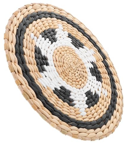 VINTORKY Boho Wandkorb Aus Naturseil Handgewebte Rustikale Wanddekoration Für Wohnzimmer Und Schlafzimmer Vielseitig Einsetzbar Als Wandbehang Oder Tischmittelstück