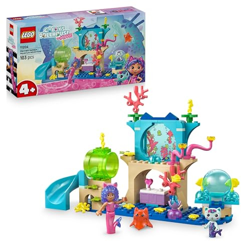 LEGO Gabby et la Maison Magique Les Aventures Aquatiques de Gabby-Sirène - Jouet - Mini-Poupée de Gabby & Figurine de Mercat - Accessoires Amusants - Cadeau pour Fille dès 4 Ans & Fans du Film 11204
