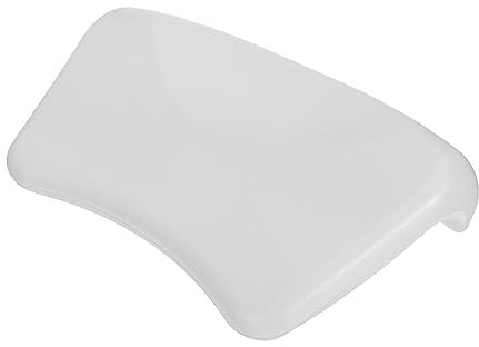 Healeved Bathtub Neck and Head Support Pillow for Adults, Soft Sturdy Pu Material, White Shower Cushion Suitable for Home Bathroom Relaxation
