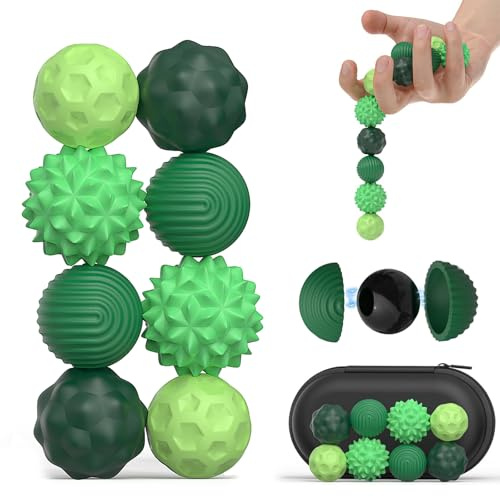 8 Stück Magnetische Fidget Toys, Magnetkugeln Anti Stress Bälle