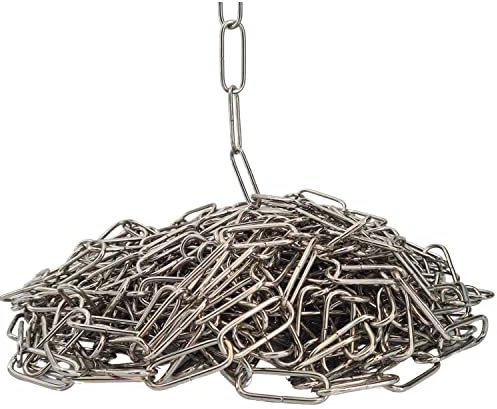 10m Eisenkette Silber Ø 2,80mm – Vernickelte Rundgliederkette Glatt – Vielseitig einsetzbare Zierkette als Meterware - Kette für Deko
