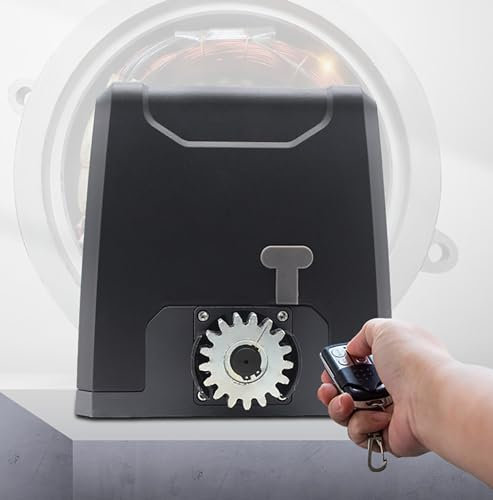 Sliding Gate Opener Kit with Remote Control, 2000kg Capacity, Manual/Electric Dual Mode, Pure Copper Motor for Residential, Commercial, Yard Security