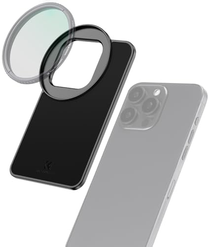 K&F CONCEPT 6.7 Support Adaptateur Magnétique en Métal Compatible avec 67mm Filtre et iPhone Système Magsafe, Compatible avec 16/15/14/13/12 Pro Max, 16/15/14 Plus (Filtre Non Inclus)