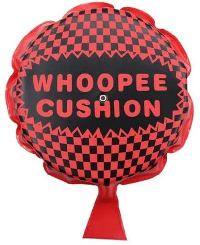 LEKAYIHU 8 Inch Large Size Whoopee Cushions Self Inflating Whoopie Cushion Fart Blaster Large Fart Sound Prank Toy (RED)