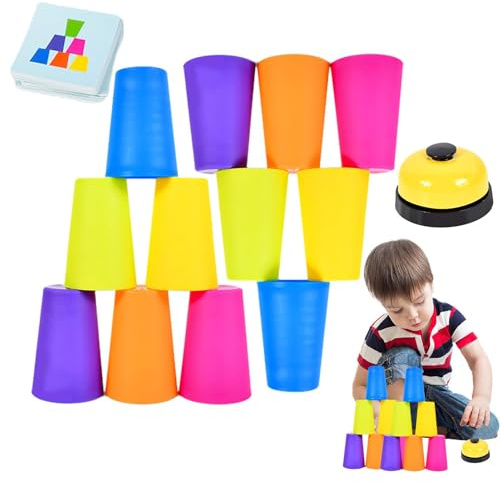 Baby Stapelbecher | Stapelbecher | Stapel Becher | Speed Stapel Training Spielzeug für Mädchen für | Stapelbecher | Tassenstapel | Spiel d