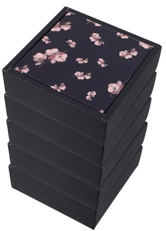 HAPINARY 5 Stück Hochwertige Geschenkverpackungsbox mit Klappdeckel für Kleine Versandpakete Stabile Faltschachteln für und Buchverpackung Edle Geschenkboxen für Business und Events