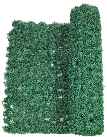 Lueear Pantalla de hiedra artificial, valla de privacidad de hiedra verde, valla de privacidad de 0,5 x 2 m, valla de privacidad para patio al aire libre, telón de fondo de pared, patio trasero y