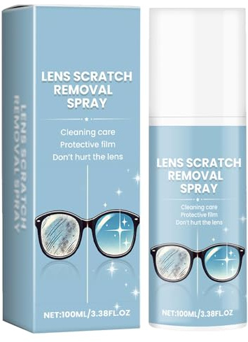 Spray De Réparation De Lentilles De Lunettes,Nettoyant Lunettes de Vue,Solution de Réparation de Rayures de Lunette,100ML