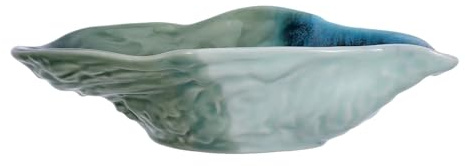 Genérico Juego de 2 bandejas decorativas con forma concha, ideales for servir ensalada frutas, salsas o como decoración mesa