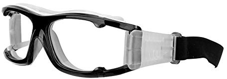 Kikumi Lunettes de Sport Lunettes de Protection de sécurité pour le Cyclisme, le Basket-ball avec Matériau PC, de Sport Antibuée Durables pour la Randonnée D'aventure en Plein Air (Noire)