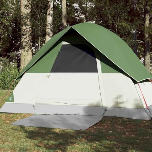 Runheo Tienda de campaña de cúpula para 3 personas, color verde, impermeable, de poliéster con revestimiento de poliuretano, ligera tienda de trekking con conexión E, montaje y desmontaje rápido para
