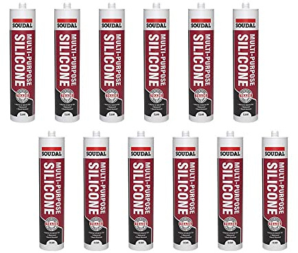 Soudal Trade Multi-Purpose Construction Sealant Acetoxy Silicone - Clear