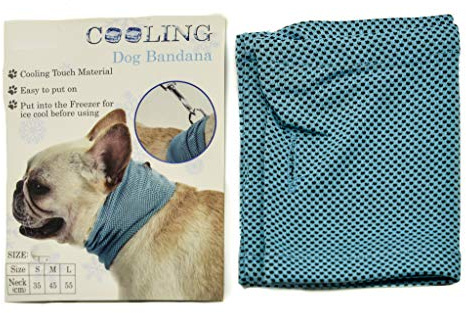 PROtastic Cooling Dog Bandana - Great alternative to a cool mat keeping your pet cool in the hot weather! (Medium)