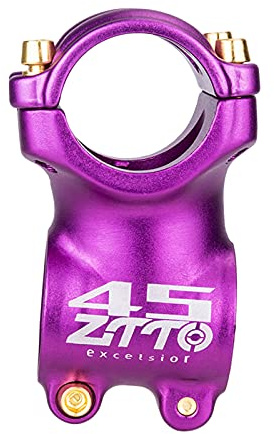 Sharplace Aluminiumlegierung 4-Loch 31,8 mm kurzer Vorbau Mountainbike Vorbau für 28,6 mm, MTB BMX Bahn Fahrradteile, Lila