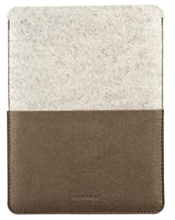 Oakywood iPad-Hülle aus Washpapa und Filz aus Merinowolle, handgefertigt, minimalistische iPad-Hülle für 10,5-12,9 Zoll Geräte