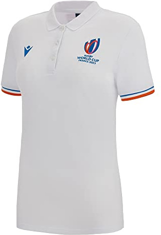 Macron Polo Femme Rugby World Cup 2023 Officiel - Blanc - S