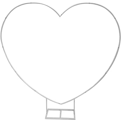 PILIN bianco amorevole cuore palloncino arco kit, arco di nozze in metallo, kit arco palloncino arco a forma di cuore giardino piante vite cornice per matrimonio compleanno foto sfondo decorazioni