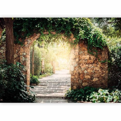 murando PREMIUM Papier peint 3D Effet 350x256 cm Décoration Murale XXL Poster Tableaux Muraux Tapisserie Photo Trompe l'oeil Nature Pergola f-B-0294-a-a