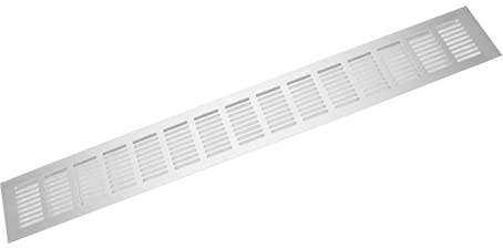 Air Vent with Flyscreen, Air Vent Cover 600X80mm Airflow Vent Ventilation Plates Shutters Aluminium Alloy For Rv Cabinets Airflow Vent