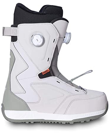 VAMEI Coyote Bottes de snowboard pour homme et femme (10,5, olive et gris)