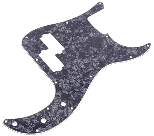 SAFIGLE 13löcher Schlagbrett für Pb-bass mit Schraubenlöchern Kratzfestes Schutzblech Passend für Precision Bass Schlagbretter Inklusive Schutzfolie Schwarz