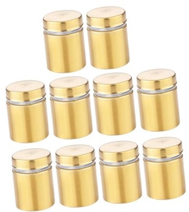 Healvian 10stücke Werbe-glas-platten- Transparentem-polster-edelstahl-befestigungszubehör Für Wandschilder