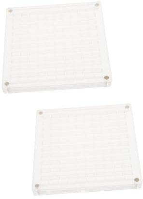 COLLBATH 2stücke Acryl Magnetische Aufbewahrungsbox Für Muscheln Und Steine Fächer Mini Craft Display Case Transparent Für Schmuck Und Kleine Schätze