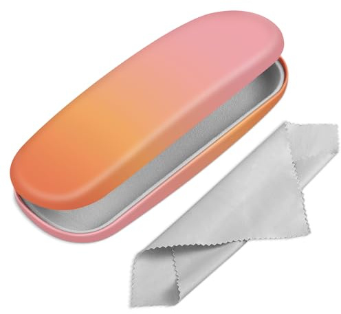FINTIE Hardcase Brillenetui für Damen und Herren | Tragbare Brillen Etui mit Brillenputztuch, für Lesebrillen & Sonnenbrillen