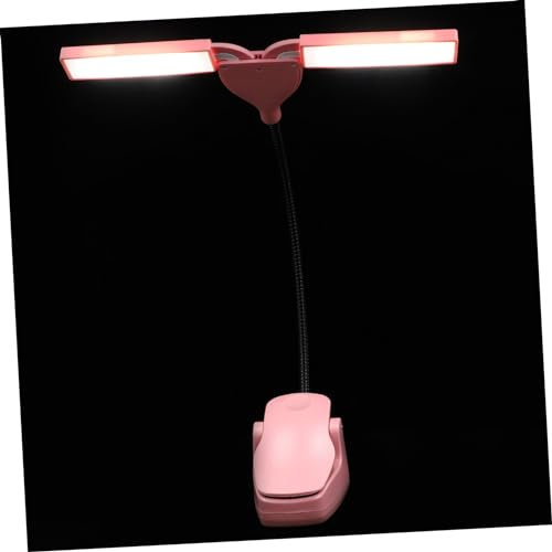 Gadpiparty Tragbare Led Klavierlampe Pink Augenfreundliches Led Tischlicht Mit Touch Steuerung Akku Betrieben Dimmbar Für Übung Studium Und Notenständer