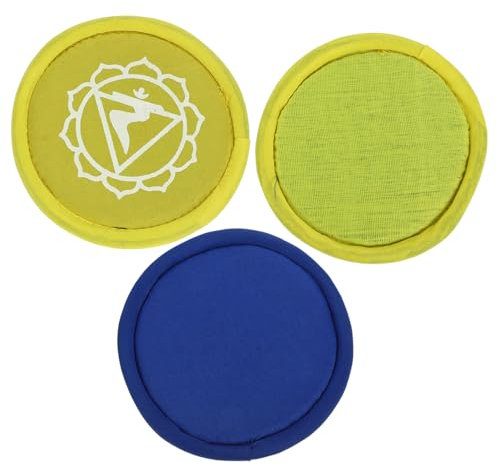 JEWEDECO 3stücke Teiliges Tibetische Klangschalenkissen Handgefertigte Meditationsunterlage Für Buddha Klangschalen Vintage Design Leicht Und Tragbar Vielseitig Einsetzbar