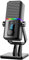 Facmogu HK2 Gaming-Mikrofon, USB Dynamic Gaming-Mikrofon für PC, Computer-Gaming-Streaming-Mikrophon mit RGB-Licht, Mute-Taste, Gain-Regler, Desktop-Podcast- Mic für die Aufnahme Studio Twitch