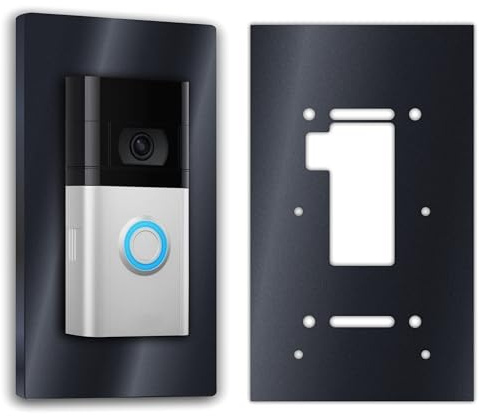 Premium Acrylic Glass Faceplate for Ring Doorbell Battery 2nd Gen 3 Plus 4 Pro Battery | 5 mm Thickness | Antrhazit Matt RAL 7016 | Plate for Bell