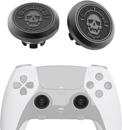 KD.FLY Levette in metallo per controller bordo PS5, 2 pezzi, kit di ricambio per joystick personalizzato per controller PS5 DualSense Edge, parti di accessori per levette metalliche in alluminio